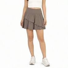 Li-Ning Women's Tennis Series Ice-Cooling Sun Protection Skort AKSV938 - Palm Brown - View 1