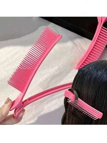 1PC Professional Hair Clip, Black Pink Blue Hair Clip, Multi-Functional Hair Fixing Comb, Hair Salon Styling Comb, Hair Dyeing And Curling Tool, Suitable For All Hair Types, Professional Salon And Home Hair Styling Accessory, Hair Styling Tool - Multicolor - View 7