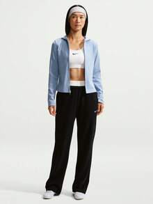 Nike Women's AS W NK STDO FLC LW MR STD OH Knit Long Pants IM8107-001 - Black - View 6