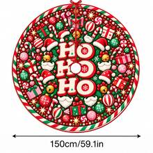1 buah Alas Pohon Natal Motif Permen Kartun, Dekorasi Liburan Warna Elegan, 5 Ukuran, Hadiah Liburan Unisex, Cocok Untuk Dekorasi Rumah dan Pesta Natal - Permen Kartun - View 13