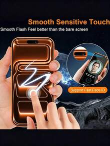 2pcs Matte Privacy Screen Protector, Full Coverage Anti-Peeping, Sensitive Touch And Smooth Feel, Privacy Protection Anti-Fingerprint Anti-Oil Anti-Shock Anti-Scratch, Perfect Fit, Compatible With Phone Cases, Compatible With Iphone 18 Pro Max / 18 Pro / 18 / 17 Pro Max / 17 Pro / 17 / 16 Pro Max / 16 / 15 Pro / 15 / 14 Plus / 13 / 12 / 11 / X Series - Black - View 4
