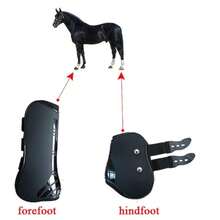 Professional Horse Leg Guards, Horse Leg Wraps, Horse Leg Protection Sleeves, PU Hard Shell + Neoprene, Anti-Kick Protective Gear, Anti-Collision Leg Guards, Adjustable Elastic, Equestrian Equipment, Horse Racing Protective Gear, Horse Training Leg Guards, Wear-Resistant Anti-Slip - Style A - View 3