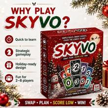Skyvo Strategy Card Game,Fun Family Party Board Game For 2‑8 Players,Holiday Christmas Gathering Interactive Game Night Gift - Multicolor - View 4