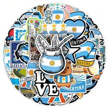 50pcs Argentina National Map Landmark Mate Tea Specialty Food Creative Landscape Decorative Glass Stationery Stickers - Multicolor - View 6