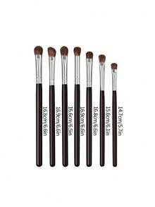 7Pcs Eye Makeup Brush Set, Horse Hair Material Brush Head Eyeshadow Brushe,Portable Eye Beauty Tools For Makeup Beginners - Multicolor - View 8