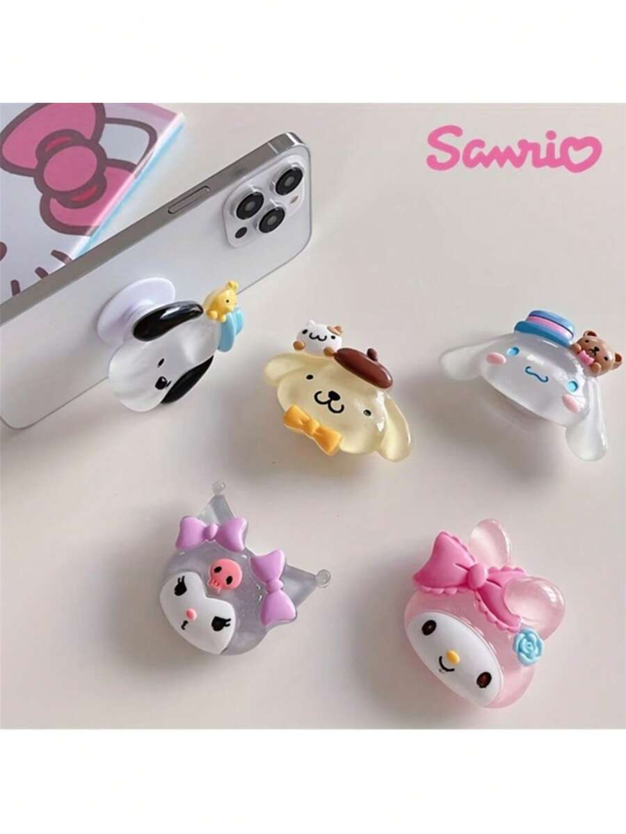 SANRIO 小夜燈手機支架 可伸縮氣墊支架 釋放雙手觀看 強大兼容性 送友禮物首選 - 查看 1