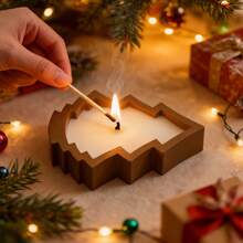SILIKE LUFEI Christmas Tree Storage Tray Candle Cup Resin Silicone Mold, Drip Glue DIY Christmas Tree Tray Plaster Ornament Mold - Christmas Tree Mold - View 6