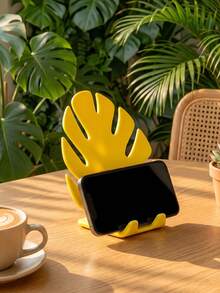 1/2pcs Phone Holder, Turtle Back Leaf Desktop Phone Stand, Bedroom And Study Desk Support Stand, Christmas Gift, Holiday Desktop Decoration, Christmas Home Decor - Multiple Styles - View 5