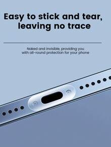 24片手機充電孔保護膜，適用於Apple 18/17/16/15 Pro，防塵隱形充電孔保護膜 18 Pro Max，防刮、防水、防油 - 無色 - 查看 5
