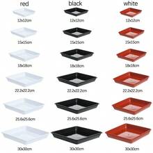 1PC Durable Plant Drip Trays Plastic Tray Indoor Outdoor Garden Flower Pot Square Home Garden Supplies - A - View 7