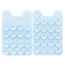 Silicone Double-Sided Suction Cup Card Holder Phone Back Sticker Card Slot Selfie Stand Portable Card Sleeve New Silicone Phone Suction Cup Card Holder Double-Sided Suction Cup Multi-Function Phone Card Sleeve Coin Purse - Multicolor - View 12