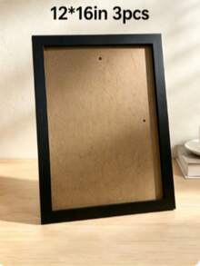 1/3pcs 12*16inch/30*40cm A4, A3 Black Photo Frame, Suitable For 30*40cm Photos, Minimalist Style, Lightweight Material, Suitable For Bedroom, Study, Hallway Wall Decoration, A3, A4 Certificate Frame - A - View 14