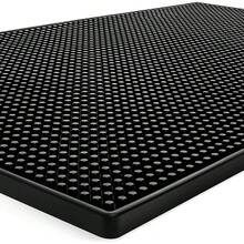 45.7*30 .5cm Black Rubber Bar Drip Mats, Pack Of 2 Units, Counter‑Top Laying Mat For Liquid Collection, Fits Kitchen, Cafe And Bar Working Surroundings. - Black - View 2