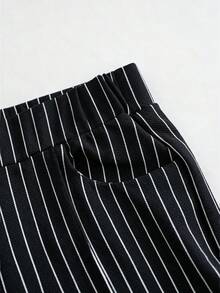 Women Pants - Black and White - View 4