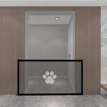 Drill-Free Telescopic Pet Gate, Adjustable Portable Design, Pet Isolation, Suitable For Indoor And Outdoor, Easy Installation, Suitable For Entryways And Indoor Areas, Decorative PVC Material, Essential Tool For Pet Owners - Multicolor - View 1