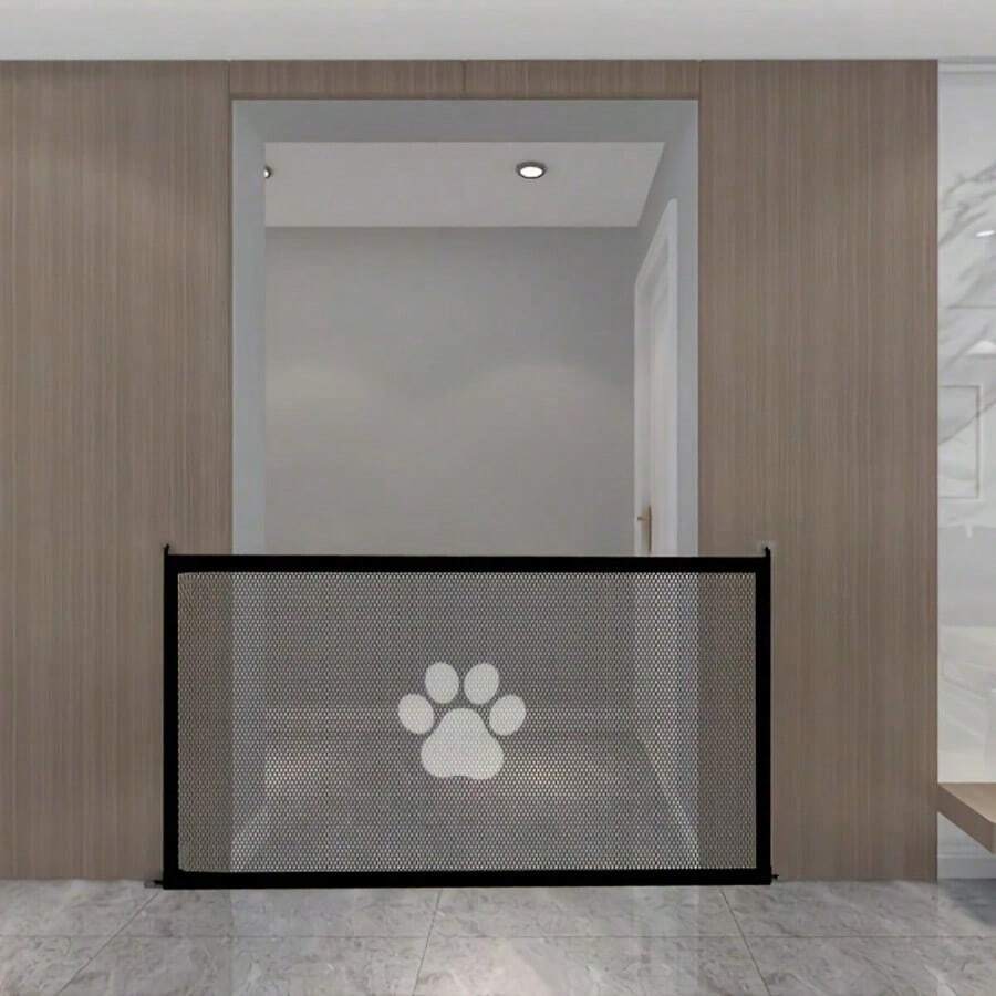Drill-Free Telescopic Pet Gate, Adjustable Portable Design, Pet Isolation, Suitable For Indoor And Outdoor, Easy Installation, Suitable For Entryways And Indoor Areas, Decorative PVC Material, Essential Tool For Pet Owners - Multicolor - View 1
