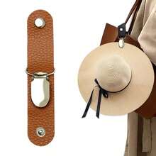 1/3pcs Travel Bag/Suitcase Hat Clip, PU Leather Multipurpose Duck Mouth Clip, Outdoor Hat Companion - Multicolor - View 13
