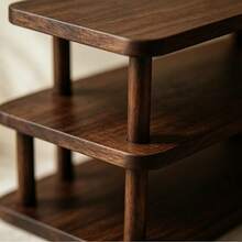 Wooden 3-Tier Spice Rack Kitchen Countertop Storage Organizer Desktop Seasoning Shelf - View 4