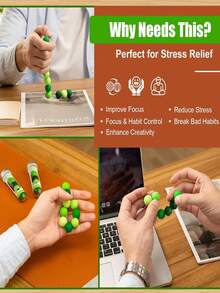 Finger Exerciser, Silicone Shell, Suitable For Adults, Relieves Hand Restlessness And Anxiety, Perfect Christmas Gift For Women And Men. Fun Exerciser, Also Great Hand Massage Gift For Adults On Thanksgiving, Birthday And Christmas Occasions. - Multicolor - View 10