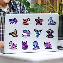 50 PCS Animals Sticker Set | Chic Paper Decals For Scrapbooking, Journals, Laptop, Skateboard, Helmet, Water Bottle, Car, Computer & More - Winter Sale - View 6