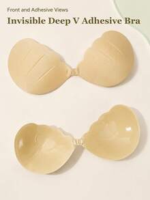 New Invisible Silicone Bra, Invisible Adhesive Push-Up Breast Pads, Women's Bra, Invisible Push-Up Bra, Lingerie Accessories Suitable For Women - Multicolor - View 1