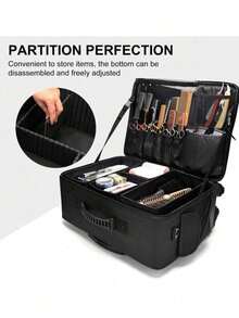 1/2pcs Professional Waterproof Makeup Bag, Portable Handheld Cosmetic Storage Bag, Lightweight Durable Fashion Travel Makeup Organizer, Suitable For Home And Travel/Random Style - Multicolor - View 5