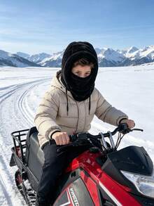 2pcs/1pc Balaclava Berkerudung Mewah untuk Anak-anak, Tali Serut yang Dapat Diatur, Berbagai Pilihan Warna Lembut, Kehangatan di Luar Ruangan Musim Dingin, Cocok untuk Ski, Sekolah, dan Bermain Salju - MultiWarna - View 3