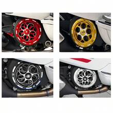 CNC Processed Aluminum Alloy Rotating Fan Cover, Engine Radiator Guard And Frame Hole Cover, Polished Heat-Resistant Cooler Fins Decorative Modification Accessories, Personalized Motorcycle Modification Parts, Suitable For VESPA150, Scooter, Qoge I125, Other Motorcycles - A - View 4