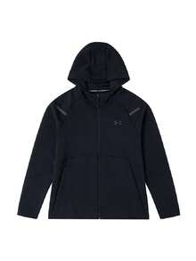 Under Armour Men's Jacket/Outerwear UA Unstoppable Flc FZ Daily Comfortable Outdoor Travel Jacket 1379806-001 - Black - View 2