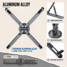 Aluminum Alloy Phone & Laptop Stand With Magnetic Base And 8-Level Height Adjustment, Foldable Desktop Stand For Laptops, Tablets And Smartphones - New Arrival - View 4