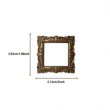 SCXXBSW 50pcs Vintage European Style Photo Frame Stickers, Assorted Square Round Heart Shaped Lace Decorative Stickers, Vintage Baroque Style Planner Photo Album DIY Handmade Stickers, Waterproof Aesthetic Photo Frame Stickers, Photo Collage Notebook Decoration - Multicolor - View 3