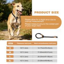 1pc Portable P-Rope Dog Collar, Adjustable Round Rope Slip Collar For Small, Medium And Large Dogs, Sturdy Anti-Choke Dog Neck Collar - Black - View 2