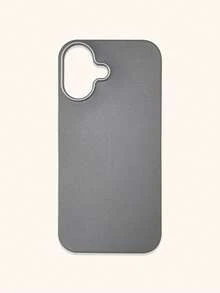 1pc 4-Color Optional Solid Color Lychee Texture Faux Leather Large Window Phone Case, Ins Premium Minimalist Business Solid Color Leather Texture, A Classic Black / B Beige White / C Premium Gray / D Caramel Brown, Faux Leather Matte Lens Raised Full Coverage Anti-Drop Soft Shell, Autumn/Winter Commute Versatile, Suitable For Personal Use And Gift; Compatible With IPhone Case & Galaxy Case, Compatible With IPhone 17 - Multicolor - View 140