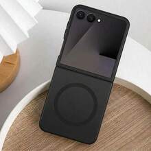 1pc Multicolor Metallic Paint Matte Shockproof Magnetic Case Compatible With Galaxy Flip 8/Z /Z Flip6/Z Flip5/Z Flip4/Z Flip3, Slim Soft Silicone Protective Cover, Anti‑Fingerprint Anti‑Drop, Support MagSafe Wireless Charging, Full Lens & Screen Protection Phone Shell,Cover Lens Film Full Protective Cover - Multicolor - View 11