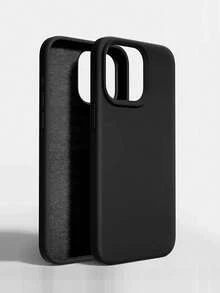 Shockproof Liquid Silicone Phone Case Compatible With Iphone 17 17 Pro Max 16 15 14 13 12 11, Soft Anti-Scratch Ultra-Fine Fiber Lining Soft Shell - Black - View 2