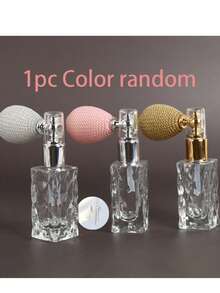 Refillable Glass Empty Perfume Spray Bottle, Suitable For Travel, Leak Proof Cosmetic Storage Containers, Multi Color Gold Silver Pink Air Bulb Design, Easy To Refill Empty Perfume Bottle, Very Suitable For Daily Birthday Anniversary Celebrations - Multicolor - View 10