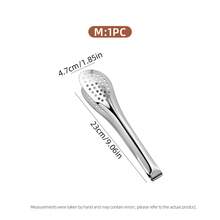 1/3/6Pcs Stainless Steel Silver Serving Tongs, Multi‑Purpose Food Serving Utensils For Buffet, Appetizer, Dessert, Parties And Outdoor Barbecue - Silver - View 12