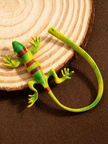 European And American Exaggerated Personalized Geometric Fun Animal Plastic Gecko Cute Cartoon Mori Style Earrings - Multicolor - View 3