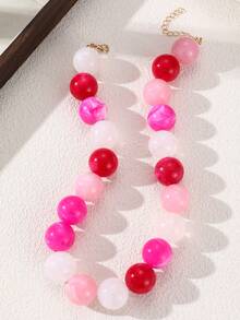 NAIZHU 1/4 buah Kalung Manik-Manik Besar Gaya Bohemian untuk Wanita, Cocok untuk Pemakaian Sehari-hari, Liburan, dan Hadiah - MultiWarna - View 8