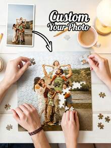 Personalized Photo Puzzle, Customizable Image Puzzle, Suitable For Christmas, Thanksgiving, Valentine's Day, Mother's Day, Birthday, Wedding Anniversary And Other Occasions, Can Be Used As A Customized Gift - Multicolor - View 4