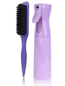 1/3/5pcs Leopard Print Tail Comb And Brush Set, Smooths Hair, Suitable For Home And Salon Hair Care And Styling, Perfect For Back To School And Travel - Multicolor - View 22