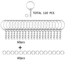 10/30/50/120pcs 25mm Key Ring Chain Keychain Accessories, Suitable For Bags, Phones, Pets And Gifts - 25# keychain - View 11
