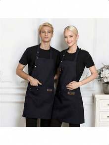 1pc/2pcs/3pcs/5pcs Waterproof & Oil-Proof Apron, Adjustable Chest Apron, Kitchen Cooking Apron - Multicolor - View 2