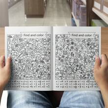 Buku Catatan Aktivitas Mencari dan Mewarnai, Pencarian Benda Tersembunyi, Pencocokan Visual, Permainan Berhitung, Latihan Observasi dan Konsentrasi, Lembar Kerja Teka-Teki Gambar, Aktivitas Melatih Otak untuk di Rumah dan di Kelas - Aktivitas Mencari dan Mewarnai - View 5