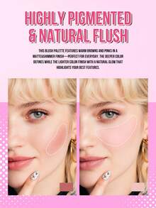 Bộ 2 phấn má hồng MISSLYN Perfect Match, màu mịn dễ chồng lớp, bóng ngọc trai satin mịn, bảng màu cho má/highlight, dùng hàng ngày/đi tiệc, phong cách Clean Girl/Soft Glam/Coquette - #88N+03N - Xem 5