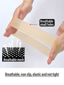 1 bộ phụ kiện tóc giả, gồm 1 băng đô silicone đục lỗ + 4 mũ trùm tóc giả nylon kéo dài - 1 Bộ - Xem 4
