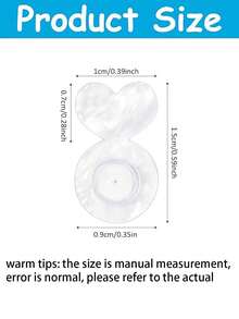10pcs/15pc/30PCS/50pcs Silicone Earring Backs, Anti-Loss Earring Plugs, Earring Clasps - Multicolor - View 2