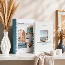 2 Packs Exquisite Decorative Simulation Books, Decorative Bookends, Suitable For Living Room, Study, Bedroom, Hotel, Coffee Table, Bookshelf Decoration, Photography Props, Holiday Decoration - 2pcs - View 3