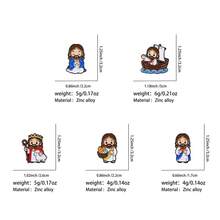 Cartoon Jesus Character Enamel Pins, Religious Faith Brooches Set, Decorative Lapel Badge For Backpacks Clothes Hats, Christian Gift For Believers - Multicolor - View 12