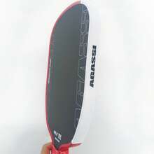 AGASSI 16mm Professional Competitive Racquet, Matte Finish, Red And White Color Design, Pickleba, 16mm Core Material, Comfortable Grip, Shock Absorption And Cushioning. - Single Racket - View 5